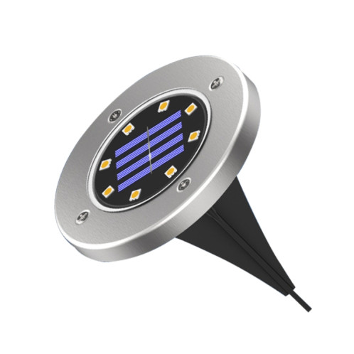Type de capteur de lumière de pelouse de jardin extérieur solaire dimmable coloré à 8 LED, contrôle de la lumière intelligent, lumière enterrée SHED361942-011