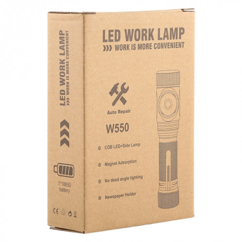 W550 10W 800LM USB Charge T6 + COB IPX6 Lampe de travail à LED forte étanche avec 5 modes de fonctionnement SH37151115-09