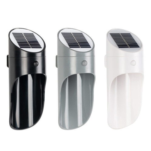 Lumière solaire extérieure LED à induction murale Night Light Radar Éclairage à induction du corps humain, lumière chaude (noir) SH836B1598-012