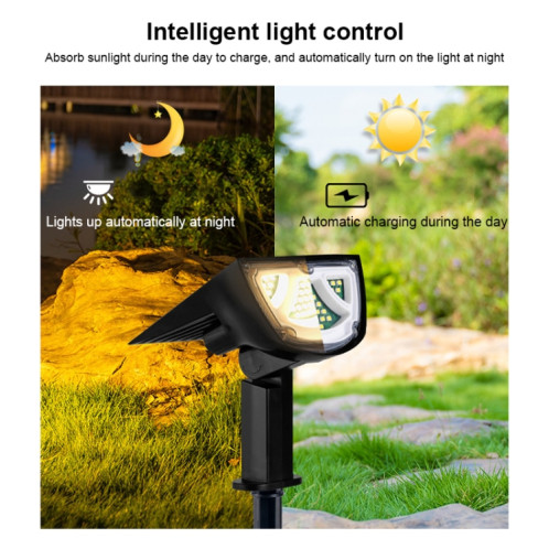 Projecteur solaire extérieur IP65 étanche LED paysage jardin prise de terre lumière lampe de pelouse décorative (lumière colorée) SH39CL1404-014