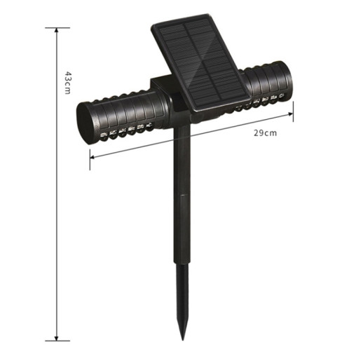 SZ-16008 solaire anti-moustique lumière extérieure IP65 étanche LED paysage jardin prise de terre piège à moustiques lampe de pelouse décorative SH38401927-011