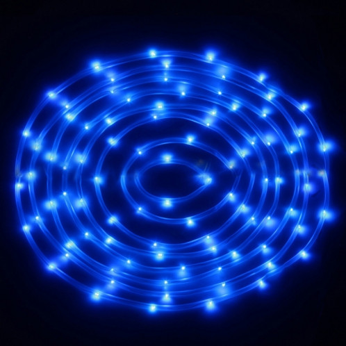Lumière de corde de boîtier de 5m 400-600LM, panneau solaire résistant à l'eau 50 LED avec le câble prolongé par 2m (lumière bleue) SH56BL1640-08