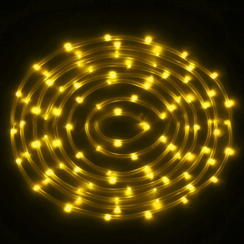 5m 400-600LM lumière de la corde de boîtier, panneau solaire résistant à l'eau 50 LED avec 2m de câble prolongé (blanc chaud) SH56WW954-08