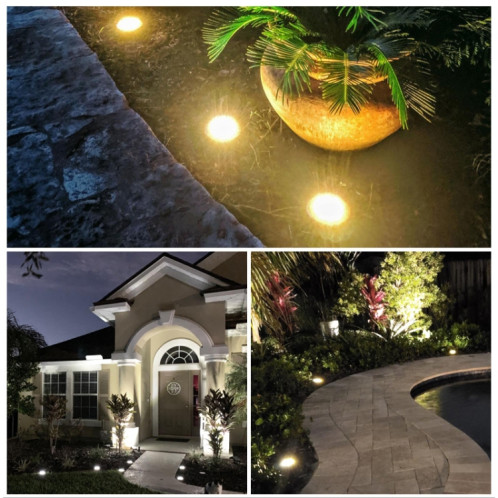TG-JG00126 10 LED solaire extérieur étanche en plastique jardin décoratif prise de terre lumière contrôle de la lumière intelligent lumière enterrée, gradation colorée SHED381070-012