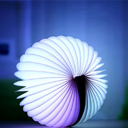 Creative Portable USB Charging Semicircle Pages pliantes Lumière décontractée LED Light Light Light Light Light avec télécommande (Bleu) SC492L1-013