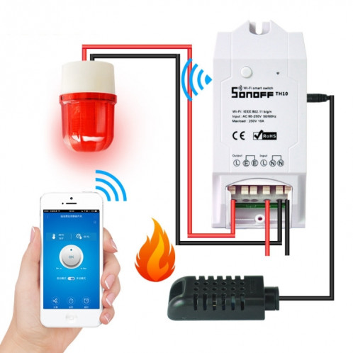 Capteur de température et d'humidité Sonoff TH-1 pour commutateur intelligent WiFi Sonoff TH10 / TH16 SH45181486-010