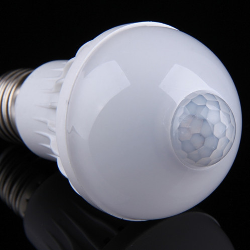 Ampoule LED à capteur de mouvement infrarouge E27 9W, Distance du capteur: 4-6m, AC 85-265V SH02WW1969-011