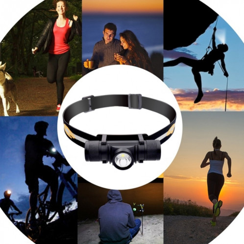 D10 5W XML-2 IPX6 étanche à la lumière du bandeau, 1200 LM USB rechargeable à l'extérieur du phare LED SH5406337-011