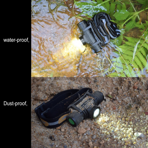 D10 5W XML-2 IPX6 étanche à la lumière du bandeau, 1200 LM USB rechargeable à l'extérieur du phare LED SH5406337-011