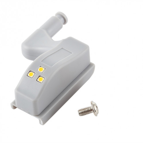 10 PCS 0.3W charnière intérieure universelle LED capteur lampe placard 3 LED veilleuse Auto ON / OFF ampoule (blanc chaud) SH92WW472-010