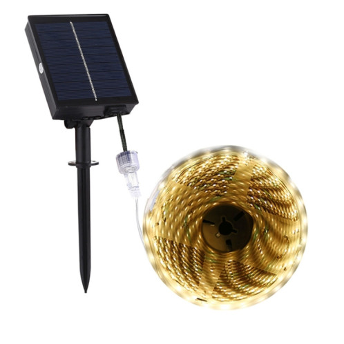 TYN002 5M 150 LEDS TRANSPORTE DE JARDIN SOLAIRE DE JARDIN À LED (lumière jaune) SH89YL1525-07