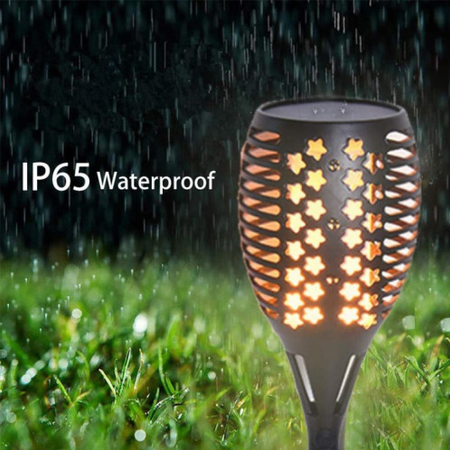 RGB LED Solaire étoile Flamme Lumière IP65 jardin lampe paysage extérieur étanche SH59271020-08