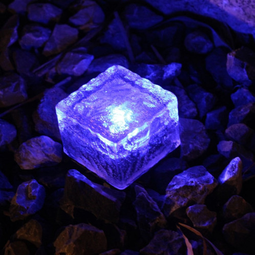 IP68 étanche à l'énergie solaire en verre trempé alimenté extérieur LED enterré lumière lampe de décoration de jardin avec panneau solaire 0.2W (lumière bleue) SH60BL1280-06
