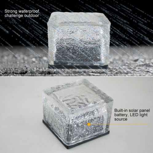 IP68 étanche à l'énergie solaire en verre trempé alimenté extérieur LED enterré lumière lampe de décoration de jardin avec 0.2W panneau solaire (lumière verte) SH60GL1926-06