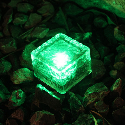IP68 étanche à l'énergie solaire en verre trempé alimenté extérieur LED enterré lumière lampe de décoration de jardin avec 0.2W panneau solaire (lumière verte) SH60GL1926-06