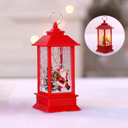Décoration de bureau de lampe à LED de flamme de simulation de Noël de modèle de père Noël rouge SH966C1664-04
