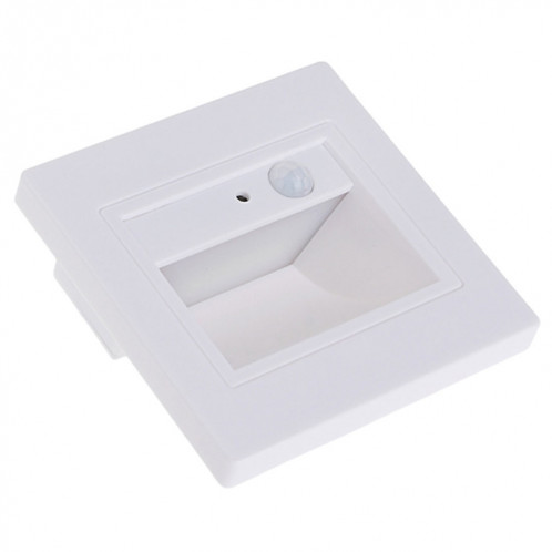YouOKLight YK2306 Lumière blanche chaude avec capteur de mouvement COB LED Footlight, Applique murale carrée pour escalier en coin, AC 85-265V SH60561901-06