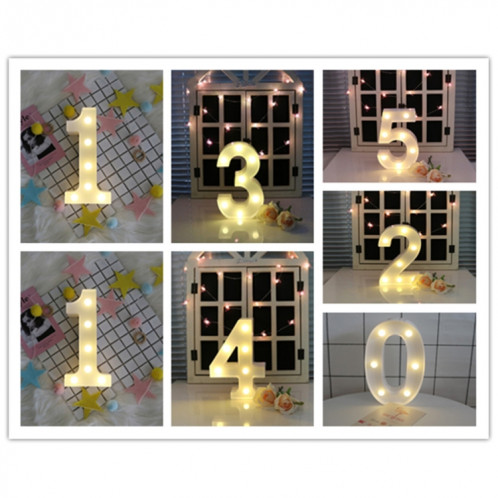 Chiffre 0 lumière de décoration de forme, lumière sèche chaude accrochante debout de vacances SH214A499-07
