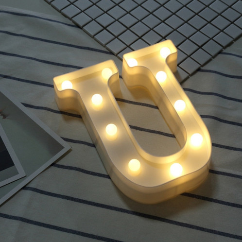 Lumière anglaise décorative de forme d'U de lettre de l'alphabet, lumière sèche chaude accrochante de vacances de LED SH216U1151-011