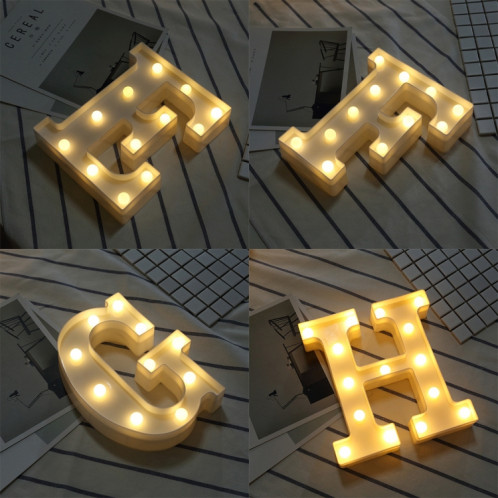 Lumière anglaise décorative de forme d'alphabet de la lettre N d'alphabet, lumière sèche chaude accrochante debout blanche de vacances de LED SH216N128-011