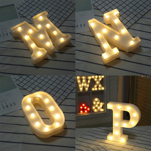 Lumière anglaise décorative de forme de lettre de l'alphabet W, lumière sèche chaude accrochante de vacances de LED SH216W31-011