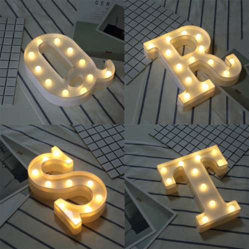 Lumière anglaise décorative de forme d'O de lettre de l'alphabet, lumière sèche chaude de vacances de LED SH16NA1906-011