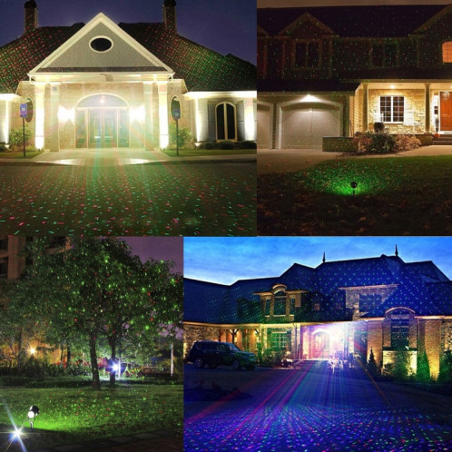 Cour extérieure LED Sky Sky Ske Star Star Star Laser Light décoratif IP44 Imperméable avec télécommande, SH63501589-011