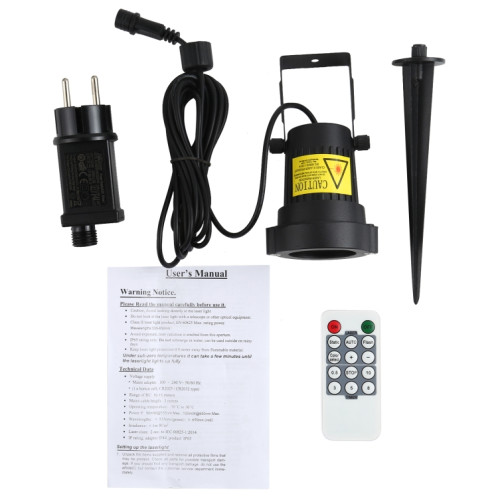 Cour extérieure LED Sky Sky Ske Star Star Star Laser Light décoratif IP44 Imperméable avec télécommande, SH63501589-011