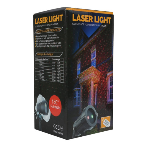 Cour extérieure LED Sky Sky Ske Star Star Star Laser Light décoratif IP44 Imperméable avec télécommande, SH63501589-011