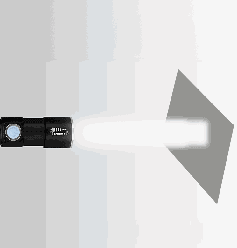Lampe torche à lumière rouge Jtron 3W + éclairage blanc Lampe de poche à diodes électroluminescentes Zoom Mini, chargeur de charge USB 350 LM et modes de charge doubles Lampe multifonction avec marteau de sécurité SH6523400-014