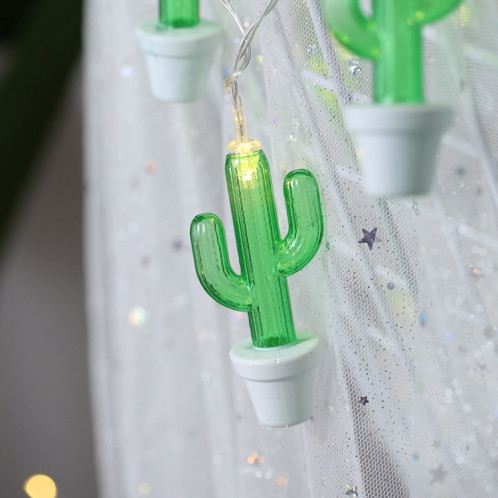 3m cactus en pot prise USB romantique LED chaîne vacances lumière, 20 LEDs adolescente style chaleureuse fée décorative lampe pour Noël, mariage, chambre à coucher (blanc chaud) SH41WW526-05