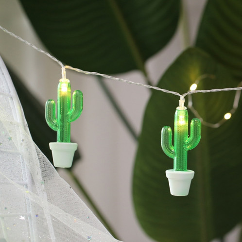 3m cactus en pot prise USB romantique LED chaîne vacances lumière, 20 LEDs adolescente style chaleureuse fée décorative lampe pour Noël, mariage, chambre à coucher (blanc chaud) SH41WW526-05