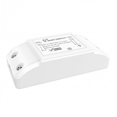 Module de commande à distance sans fil WiFi Smart Switch 10A à canal unique compatible avec Alexa et Google Home, AC 90-250V SH6901115-07