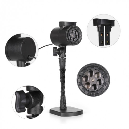 Blinblin CPF-LM401 4W IP65 imperméabilisent la lumière de paysage de coquille d'ABS de lumière blanche, lampe extérieure de pelouse avec des modèles de 8 groupes SH72621175-012