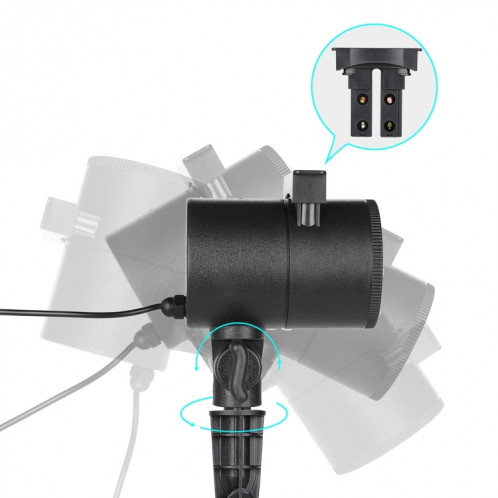 Blinblin CPF-LM401 4W IP65 imperméabilisent la lumière de paysage de coquille d'ABS de lumière blanche, lampe extérieure de pelouse avec des modèles de 8 groupes SH72621175-012