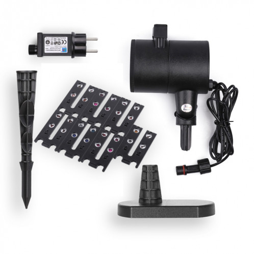 Blinblin CPF-LM401 4W IP65 imperméabilisent la lumière de paysage de coquille d'ABS de lumière blanche, lampe extérieure de pelouse avec des modèles de 8 groupes SH72621175-012