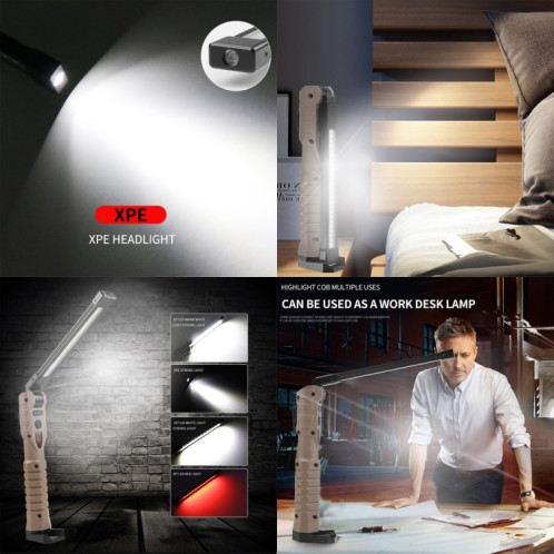 FA-WK06 Lumière de secours de travail pliable rechargeable multifonctionnel avec fonction de banque d'alimentation SH783180-07