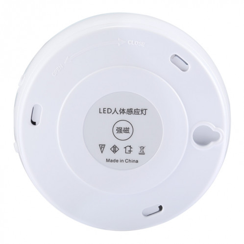 Veilleuse à capteur PIR à DEL de chargement USB R10, Lampe d'armoire d'éclairage de secours 4000K, distance du capteur: environ 3 m, DC 4.5V (bleu) SH850L28-012