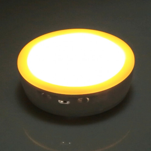 R10 USB de charge LED capteur PIR Night Light, 4000K d'urgence Lampe Cabinet, Capteur Distance: environ 3m, DC 4.5V (Jaune) SH850Y1653-012