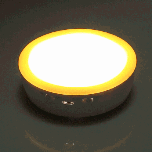 R10 USB de charge LED capteur PIR Night Light, 4000K d'urgence Lampe Cabinet, Capteur Distance: environ 3m, DC 4.5V (Jaune) SH850Y1653-012
