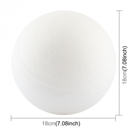 Lampe d'impression 3D Jupiter, Diamètre: 18cm, Contrôle de charge USB, 2 couleurs Changement de couleur Éclairage LED à économie d'énergie avec socle en bois SH7894764-013