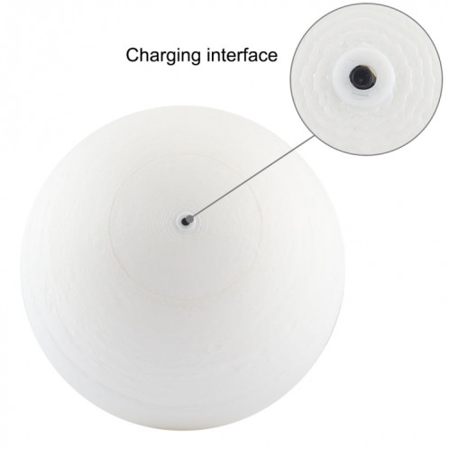 Lampe d'impression 3D Jupiter, Diamètre: 18cm, Recharge USB Patted 7-Color Changement de lumière à LED Éclairage à économie d'énergie avec base de support en bois SH7895199-013