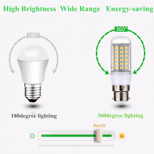 Ampoule de maïs B22 5.5W 69 LED SMD 5730 LED, AC 200-240V (blanc chaud) SH49WW1785-011