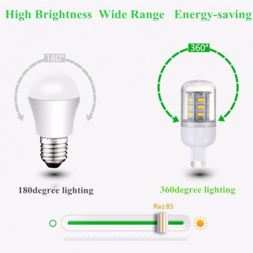 G9 2.5W 24 LED SMD 5730 Ampoule LED Maïs, AC 12-80V (Blanc Chaud) SH18WW1097-011