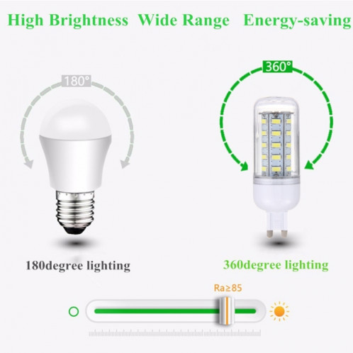 G9 3.5W 36 LED SMD 5730 Ampoule LED maïs, AC 12-80V (lumière blanche) SH30WL1772-011