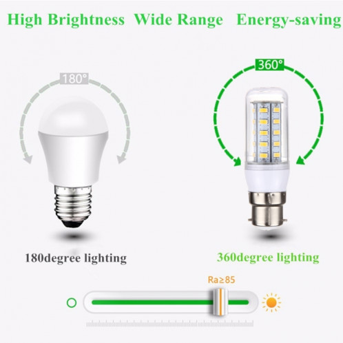 Ampoule de maïs B22 3.5W 36 LED SMD 5730 LED, AC 110-220V (blanc chaud) SH31WW781-011