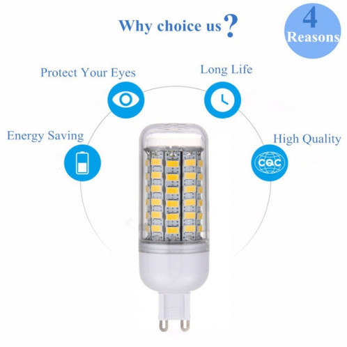 Ampoule de maïs G9 5.5W 69 LED SMD 5730 LED, AC 100-130V (blanc chaud) SH48WW1761-011