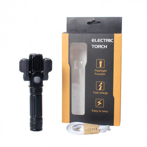 KS-737 Lampe de poche à DEL avec zoom T6 + XPE, étanche, avec 4 modes SH8805213-011