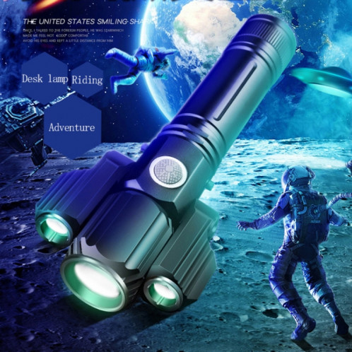 KS-737 Lampe de poche à DEL avec zoom T6 + XPE, étanche, avec 4 modes SH8805213-011