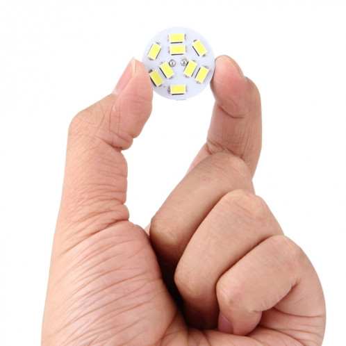 G4 9 LED SMD 5730 Fleur Lampe décorative pour la décoration intérieure / extérieure, DC / AC 12-24V, Pinches arrière (lumière blanche) SH72WL747-07